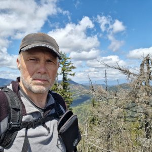 Rastislav Biarinec on the summit of Žliabok (11.5.2025 11:51)