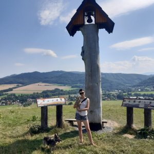 Michaela Hilscherová na vrcholu Vrchy (14.8.2021 11:20)