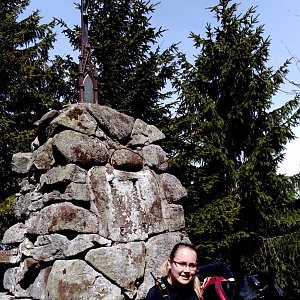 Kristýna na vrcholu Kněhyně 