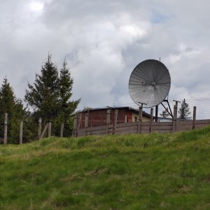 Radek Frantál on the summit of Dyleň (16.5.2025 11:00)