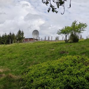 Martina on the summit of Dyleň (16.5.2025 11:00)