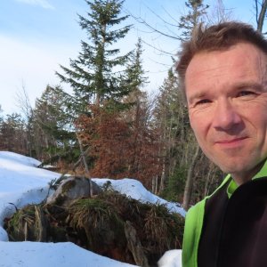 Divočák on the summit of Ebenholzspitz (25.1.2025 11:31)