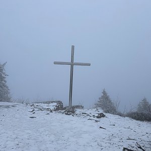 René Arendacký on the summit of Vtáčnik (8.4.2023 11:40)