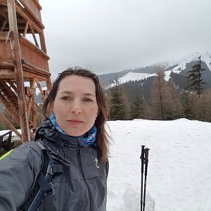 Marcela Kubíčková na vrcholu Ostredok (3.3.2020 13:35)