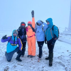 Šárka on the summit of Sněžka (23.11.2024 13:30)
