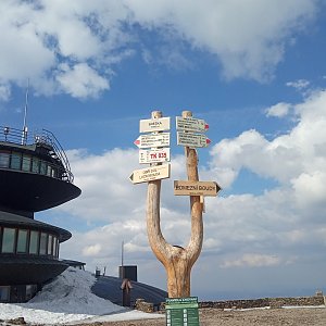Radim na vrcholu Sněžka (5.4.2019 13:41)