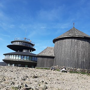 Petra S. na vrcholu Sněžka (6.7.2021 16:30)