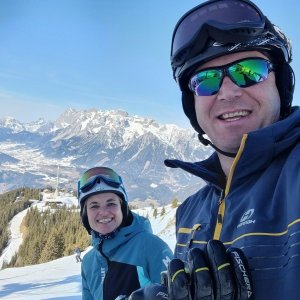 Josef Trajer na vrcholu Hauser Kaibling (22.2.2025 12:15)
