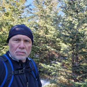 Rastislav Biarinec on the summit of Savoš (22.2.2025 12:32)