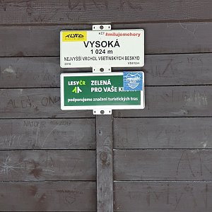 Tomáš na vrcholu Vysoká (22.1.2022 11:15)