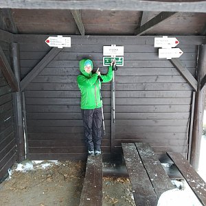 Jana Mitášová na vrcholu Vysoká (14.1.2020 13:53)