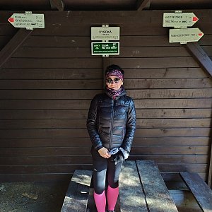 Pavlína Sýkorová na vrcholu Vysoká (10.4.2020 9:37)