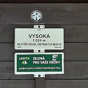 Šárka Dořičáková na vrcholu Vysoká (19.7.2020)
