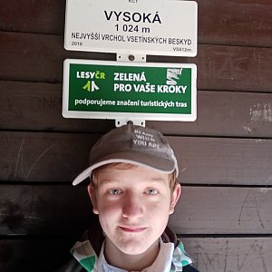 Arnošt na vrcholu Vysoká (20.4.2020 10:08)