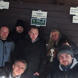 Jiří Chmiel na vrcholu Vysoká (10.2.2019 13:25)