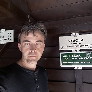 Pavel Skřičík na vrcholu Vysoká (31.3.2019 10:14)