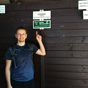 PeteBukař na vrcholu Vysoká (19.4.2019 13:19)