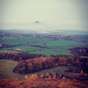 Kačka Kodešová on the summit of Oltářík (2.11.2025 13:00)