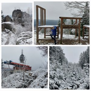 Mykas on the summit of Čertovy kameny (18.11.2025 13:55)