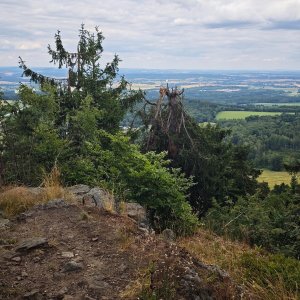 Martin Suchopár on the summit of Přimda (12.7.2026 15:45)
