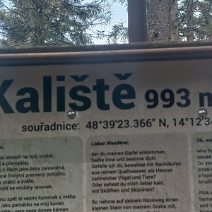 Cyklista 73 on the summit of Kaliště (20.5.2023 12:39)