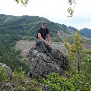 Petr Karmazín na vrcholu Horná skala (Havranie skaly) (2019)