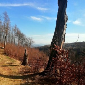 Tor on the summit of Goethův vrch (28.3.2025 16:30)