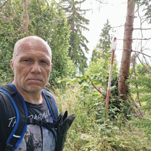 Rastislav Biarinec on the summit of Kýčera (25.7.2025 12:13)