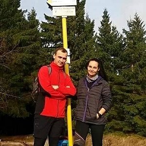 Antonie na vrcholu Malý Javorník (17.11.2019 11:35)