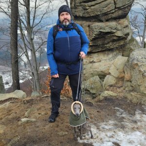 Jiří Gryz on the summit of Severka (26.1.2025 10:34)