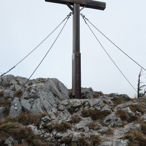 Michal Hájek on the summit of Plattenstein (2.11.2024 15:18)