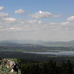 Bouřka on the summit of Medvědí vrch (14.5.2022 14:40)