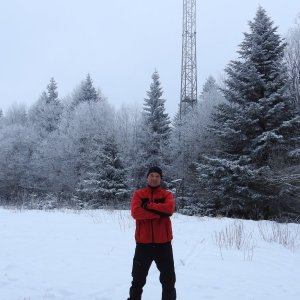 Divočák on the summit of Medvědí vrch (1.1.2026 11:28)