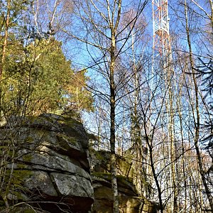 Jarda Vála na vrcholu Brádla (19.3.2014 17:00)