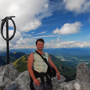 Bohumír Michal on the summit of Vrtača (29.8.2010 13:19)