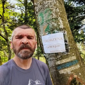 Jaroslav Flidr na vrcholu Javorina (21.5.2025 12:15)