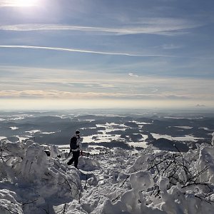 Jan Pova na vrcholu Ještěd (23.1.2019 10:00)