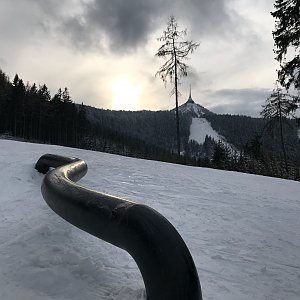 Alice Nádherová na vrcholu Ještěd (17.3.2021 18:21)