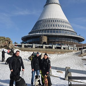 Pája na vrcholu Ještěd (23.2.2019 12:48)