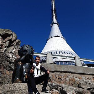 Filip Šimon na vrcholu Ještěd (2.8.2021 15:47)