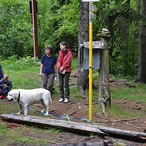 Jarda Vála na vrcholu Dědkovská hora (1.6.2013 10:50)