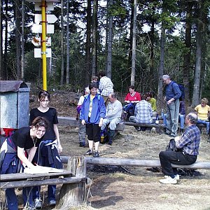 Jarda Vála na vrcholu Dědkovská hora (29.3.2003)