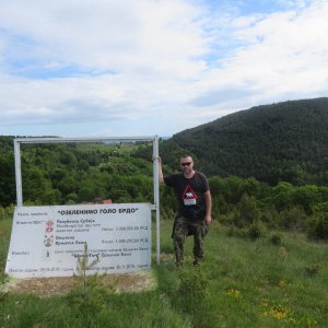 Daniel Ledl on the summit of Golo brdo (22.5.2025 9:08)