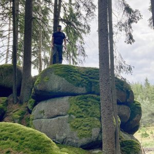 Petr Karmazín on the summit of Skalky V (2025)