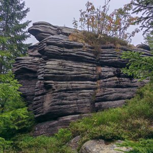 Šárka on the summit of Pevnost (13.9.2026 12:30)