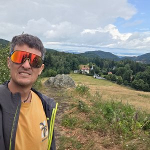 Jirka Hruška on the summit of Johannisstein (5.7.2026 14:02)