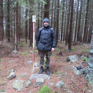 Daniel Ledl on the summit of Valy (23.2.2024 15:43)