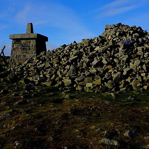 Jan Matiášek on the summit of Slieve Donard (9.11.2017 13:46)