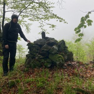 Petr Karmazín on the summit of Three Pastures (2023)