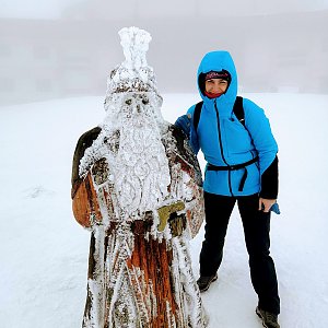 Radka Nezvalová na vrcholu Praděd (3.3.2019 13:10)